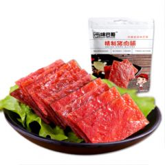 味巴哥烘烤传统猪肉脯300g包邮原味香辣蜜汁孜然猪肉干肉类零食