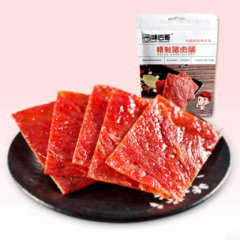 味巴哥靖江风味小吃原味蜜汁猪肉脯干铺180g真空包装卤味休闲零食